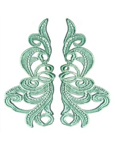 Application florence embroidered fabric Tiffany 19x9 cm - 1PA