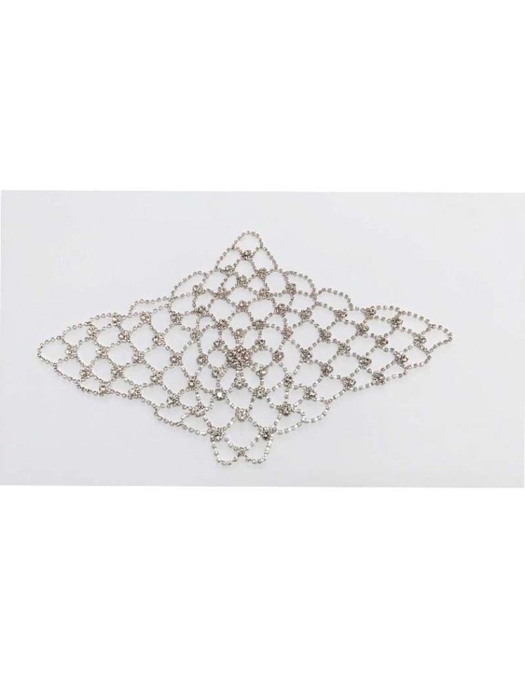 Rete per Capelli in Catena Strass Crystal cm 39x20