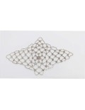 Crystal Rhinestone Chain Hair Net 39x20 cm