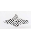 Rete per Capelli in Catena Strass Nero cm 39x20