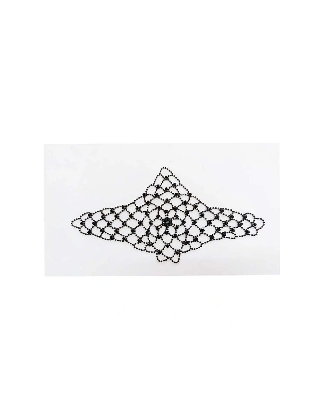 Black Rhinestone Chain Hair Net 39x20 cm