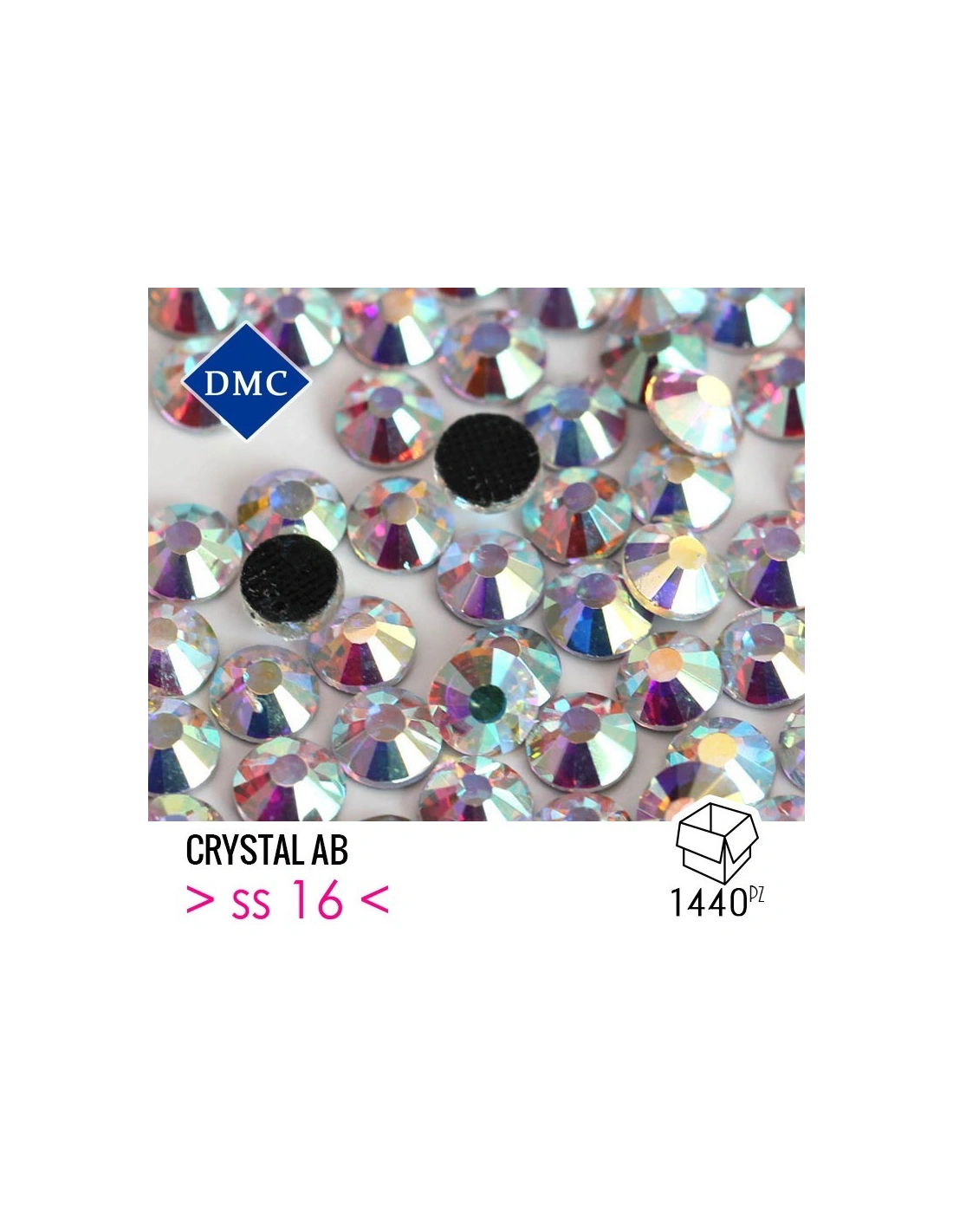 Rhinestones DMC Hotfix ss 16  Crystal AB - 1440 pcs - Hotfix Strass