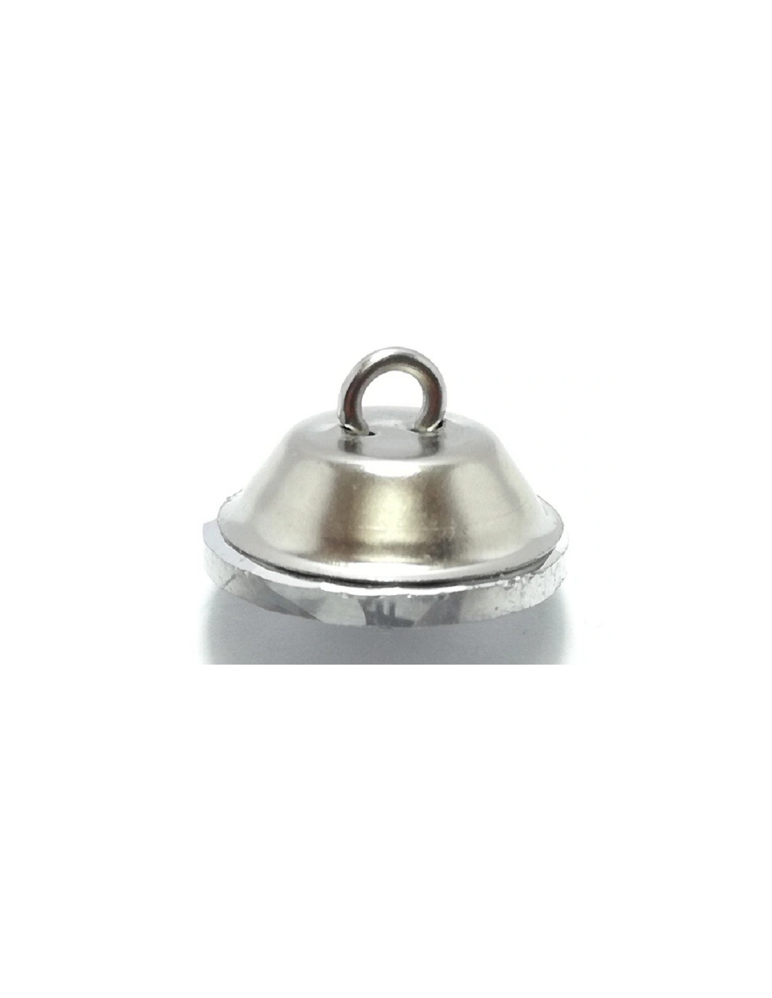 Bottone Vetro Sofà Rivolo mm 22 Crystal-Silver - 1PZ - Bottoni