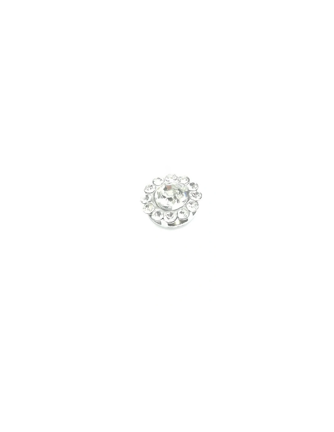 Strass Rotondo mm 12 Crystal-Silver - 1PZ - Pietre da cucire con castone