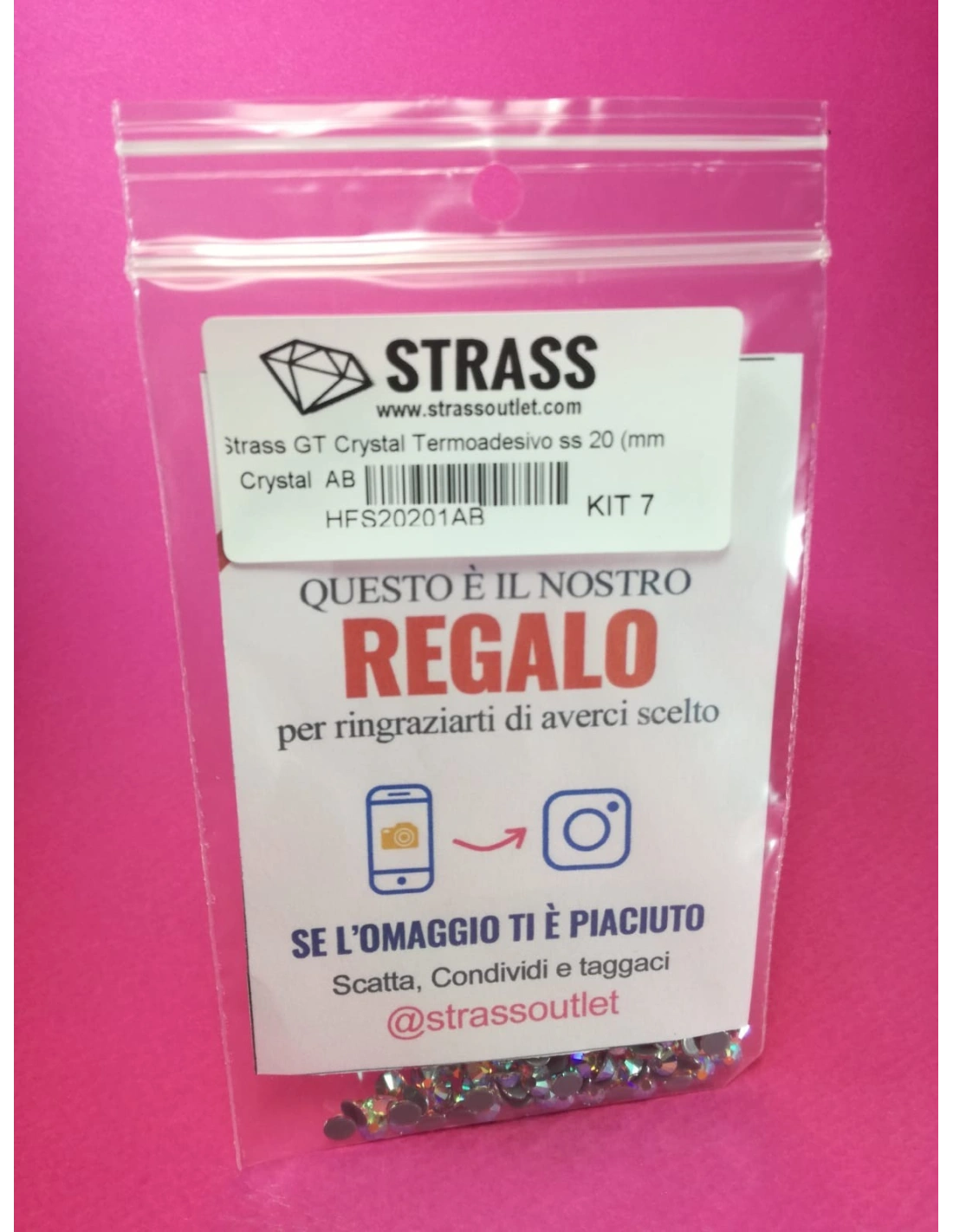 KIT TEST PRODOTTI "GT CRYSTAL" CARTELLA COLORI STRASS - GT CRYSTAL