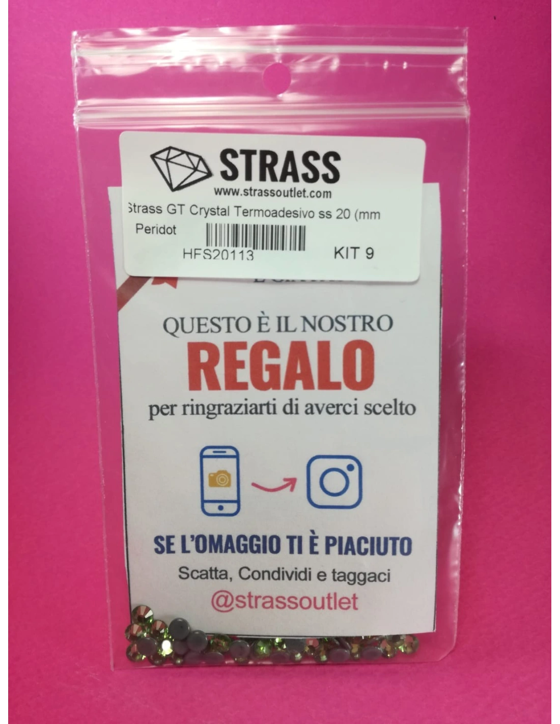 KIT TEST PRODOTTI "GT CRYSTAL" CARTELLA COLORI STRASS - GT CRYSTAL
