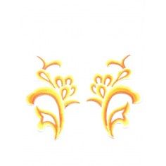 Applicazione in Tessuto ricamato Sun cm 24x12.5 - 1PA 2