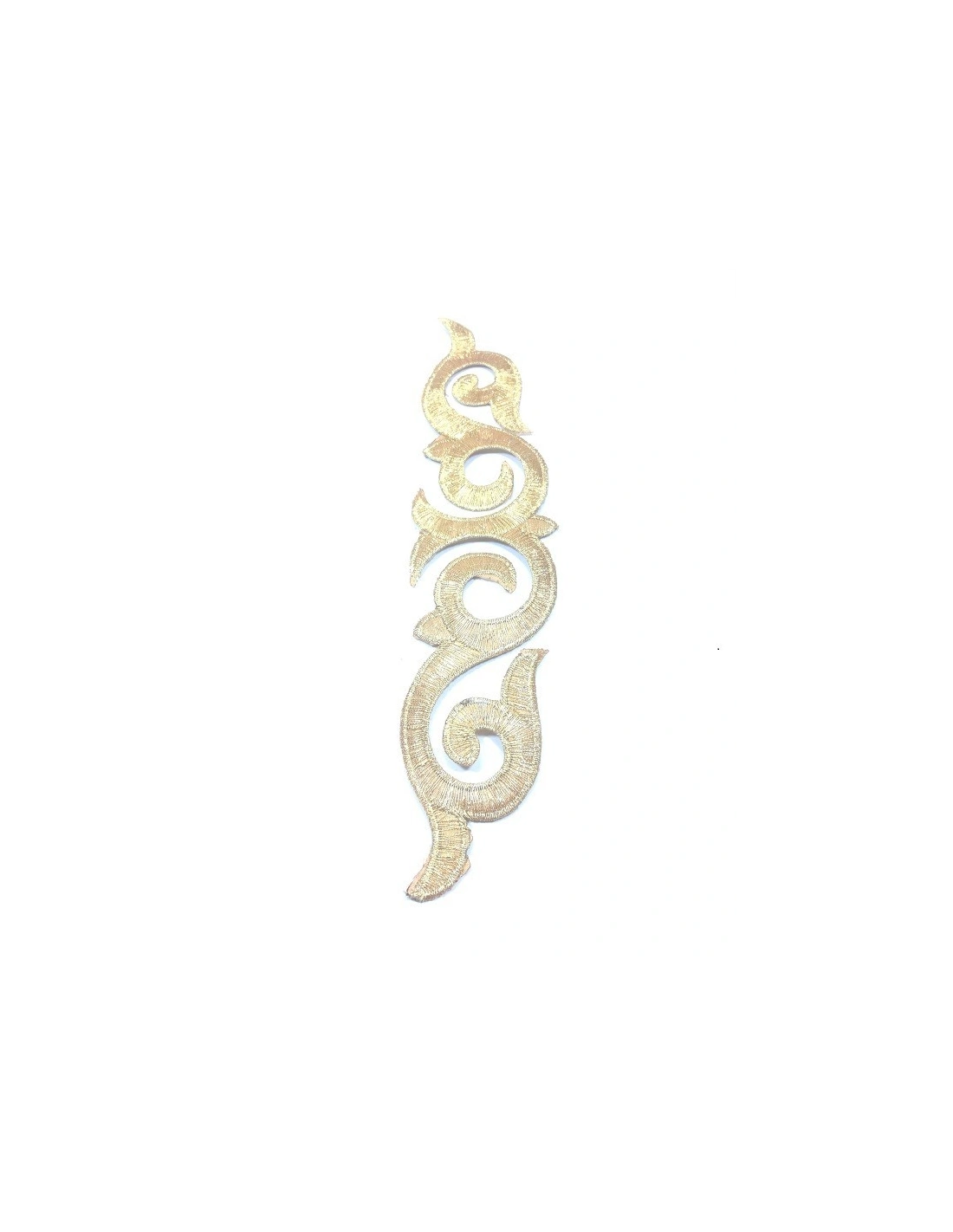 Applicazione in Tessuto ricamato Gold cm 24x5.5 - 1PZ