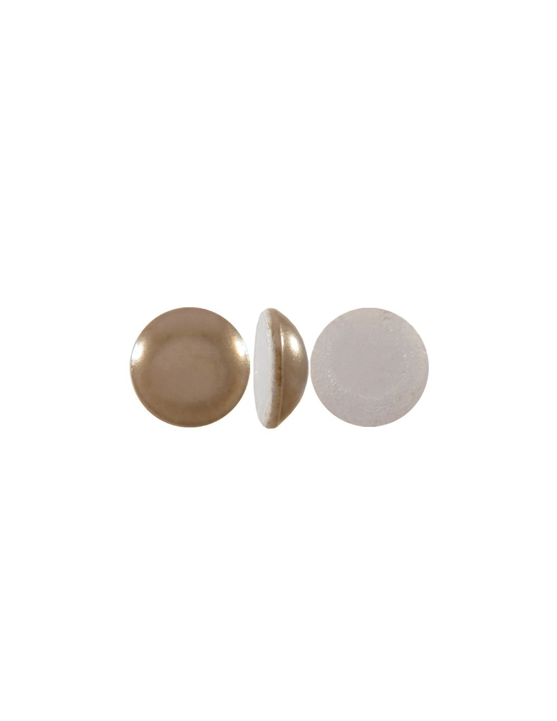 Mezze Perle Swarovski ss 34 (mm 7.17) Crystal Bronze Pearl - 1PC - Hotfix Strass