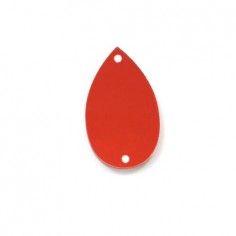 Specchietto Goccia mm 28x17 Rosso - 10 PZ 2