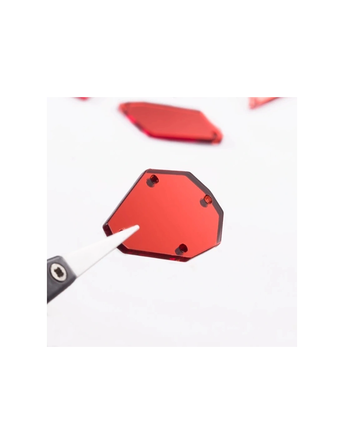 Specchietti da cucire Rosso pacco - 30PZ - Specchietti da cucire