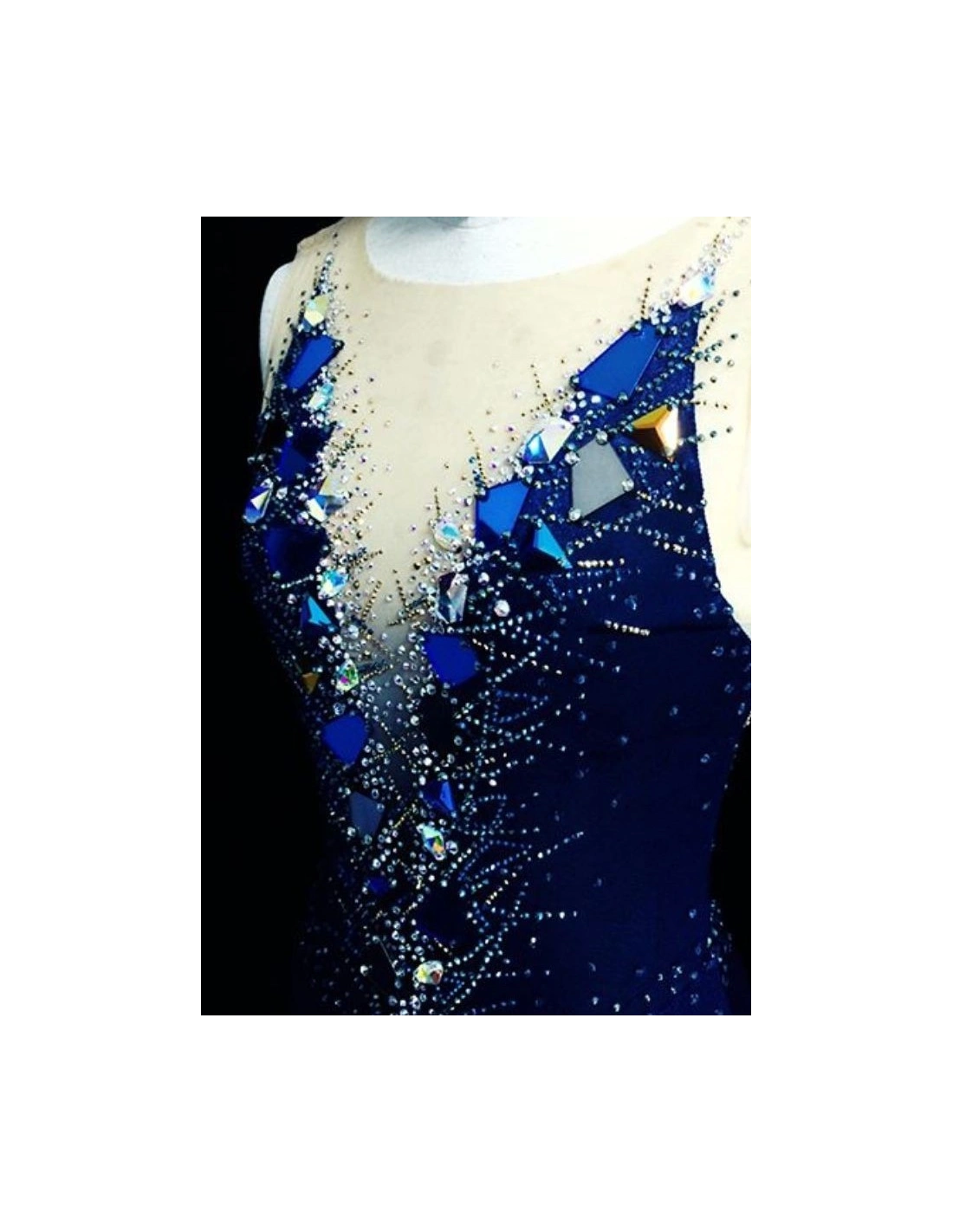 specchietti da cucire blu per body