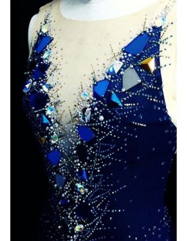 Mirrors to be sewed acrylic Oval Blu...