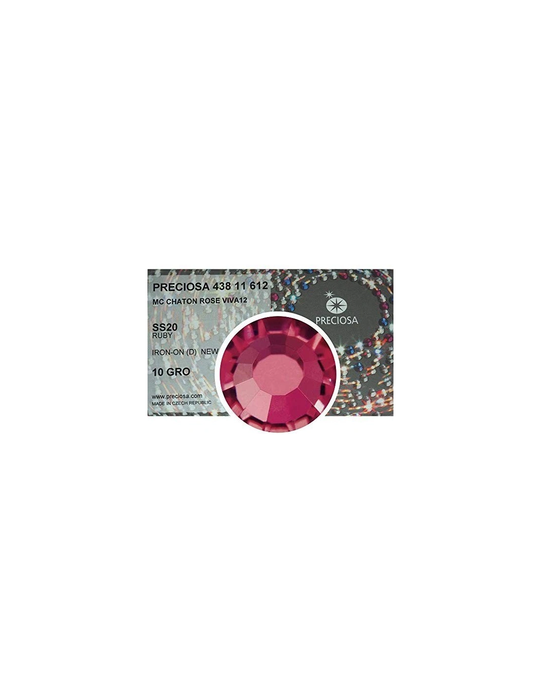 Preciosa Rhinestones Hotfix ss 20 Ruby- 1440 pcs - Hotfix Strass