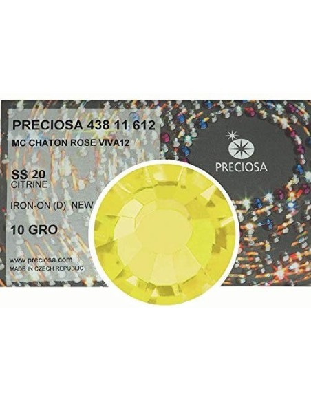 Strass Preciosa Termoadesivo ss 20 Citrine - 1440 pz Rhinestones Hotfix