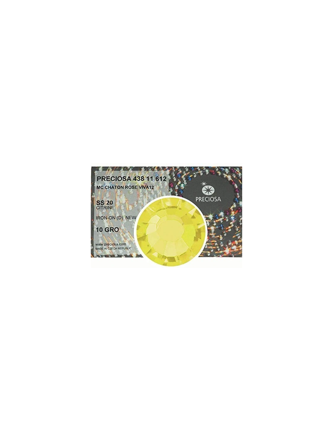 Preciosa Rhinestones Hotfix ss 20 Citrine -1440 pcs - Hotfix Strass