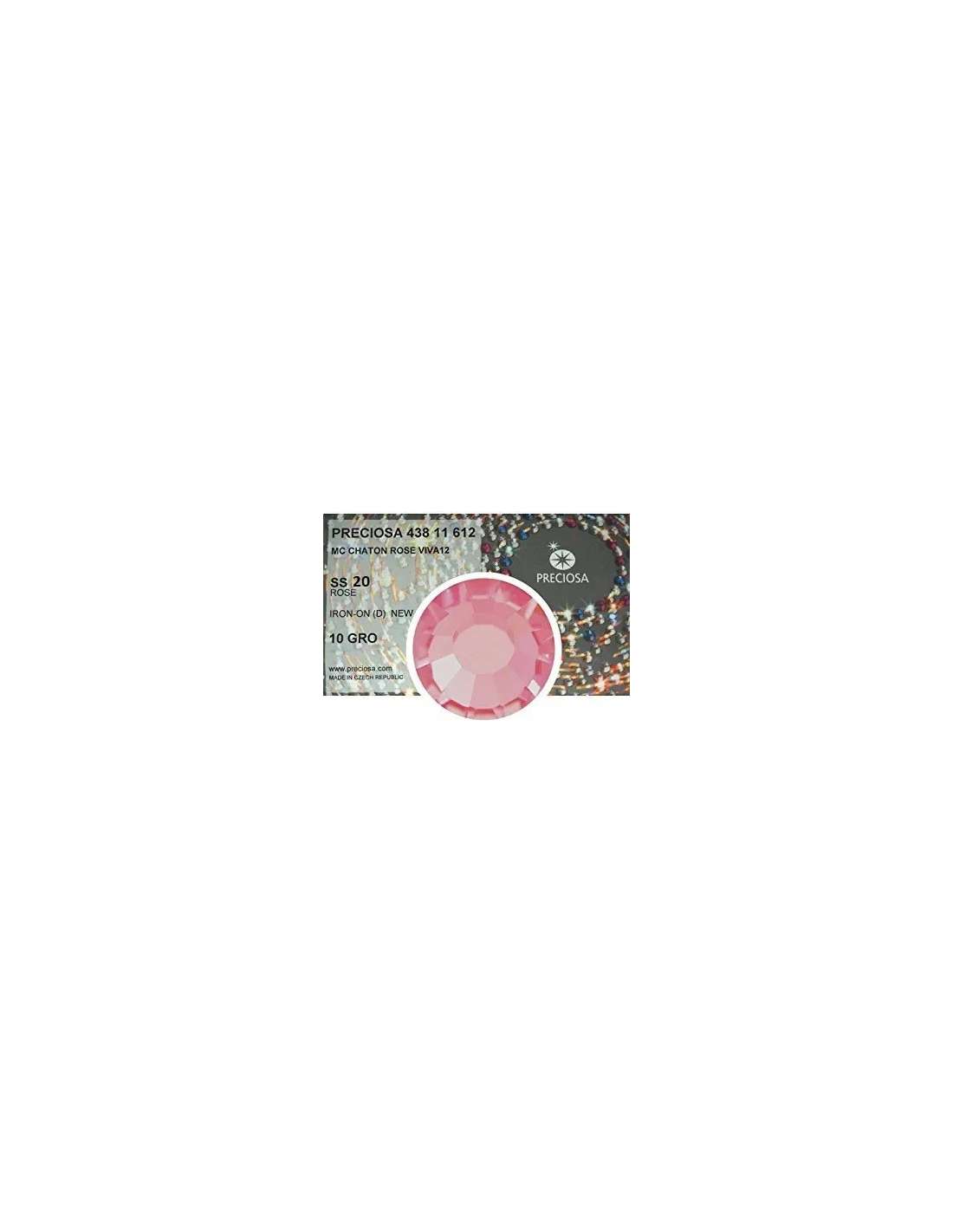 Preciosa Rhinestones Hotfix ss 20 Rose  -1440 pcs - Hotfix Strass