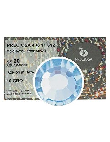 Preciosa Rhinestones Hotfix ss 20 Aquamarine -pack  1440 pcs