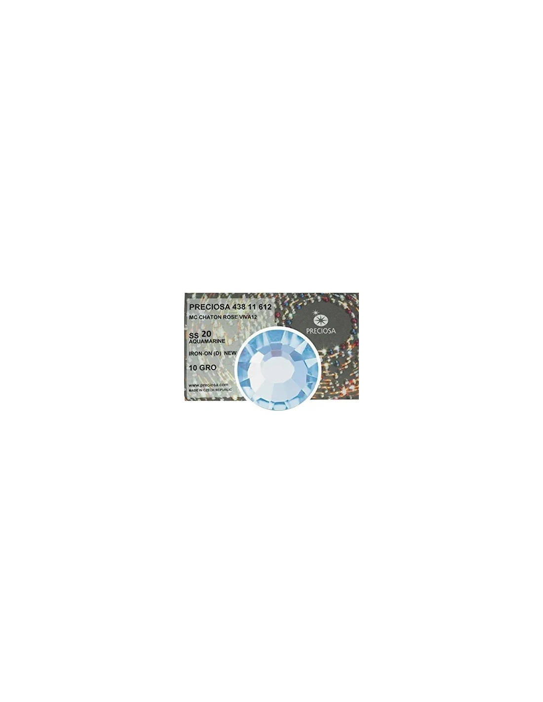 Strass Preciosa Termoadesivo ss 20 Aquamarine  - 1440 pz Rhinestones Hotfix
