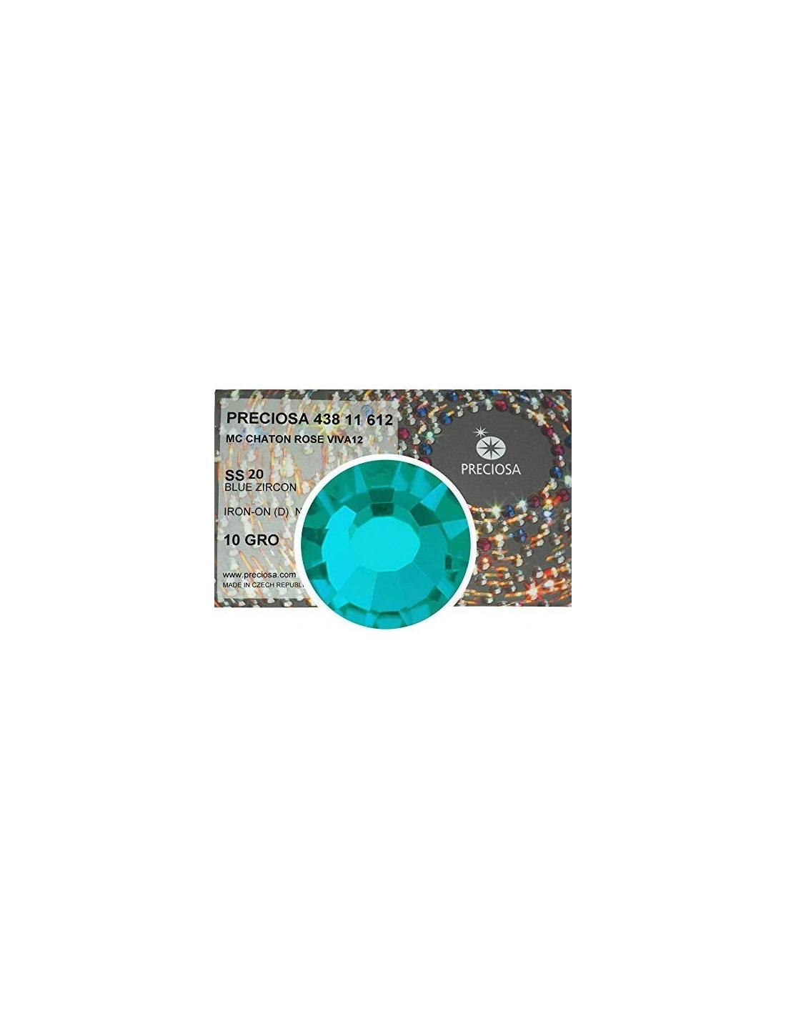 Strass Preciosa Termoadesivo ss 20  Blue Zircone - 1440 pz Rhinestones Hotfix