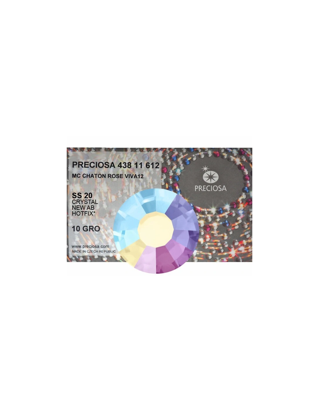 Preciosa Rhinestones Hotfix ss 20 Crystal AB- 1440 pcs - Hotfix Strass