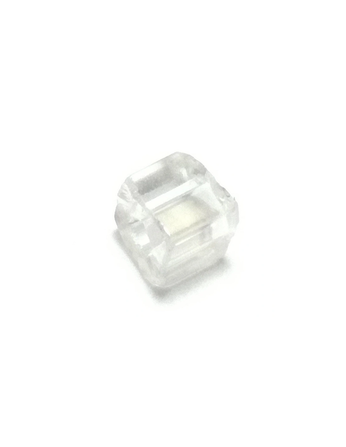 Square Tube Preciosa  2,6x2,6 mm Crystal AB - 100GR - Rocailles and bugles