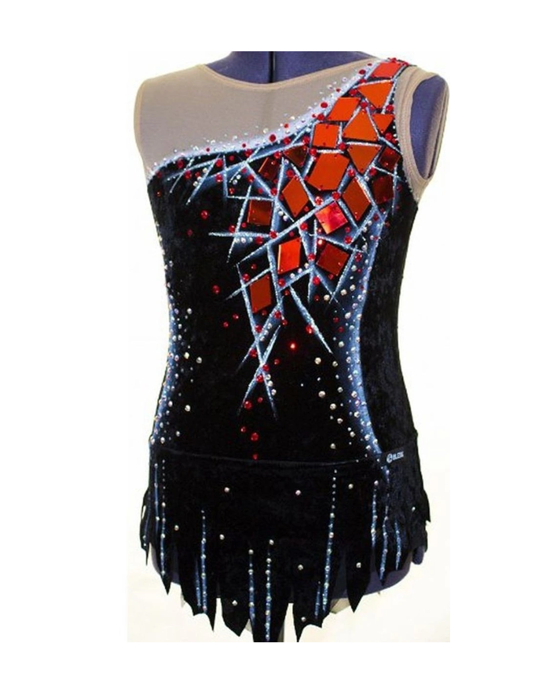 specchietti da cucire rosso per body