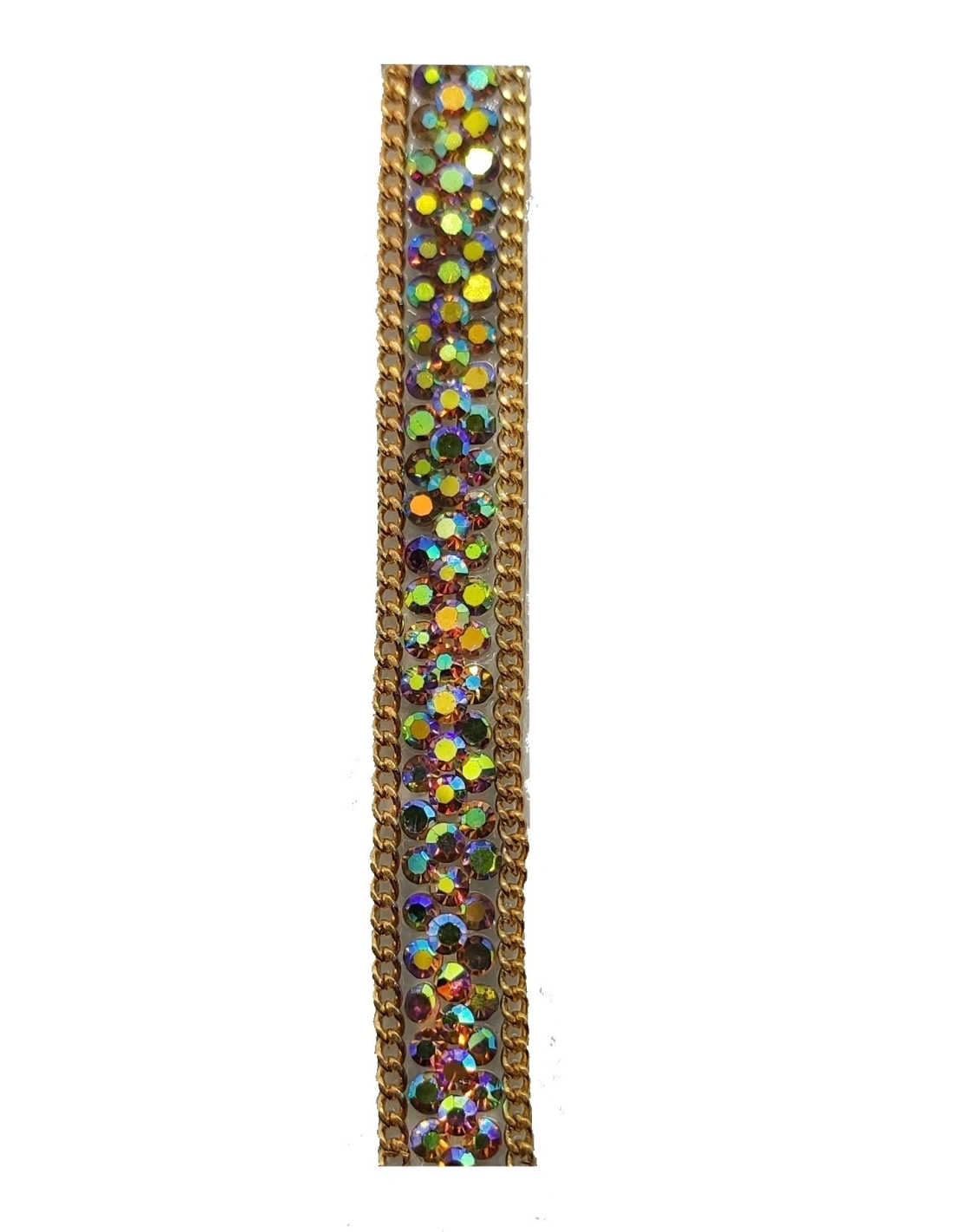Bordura Strass Gioiello Termoadesiva mm 8 Lt. Col. Topaz Ab- 1M