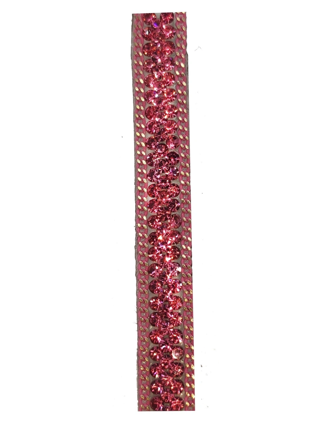 Border Rhinestones Hotfix jewel 8 mm Rose - 20 CM - Rhinestone chains