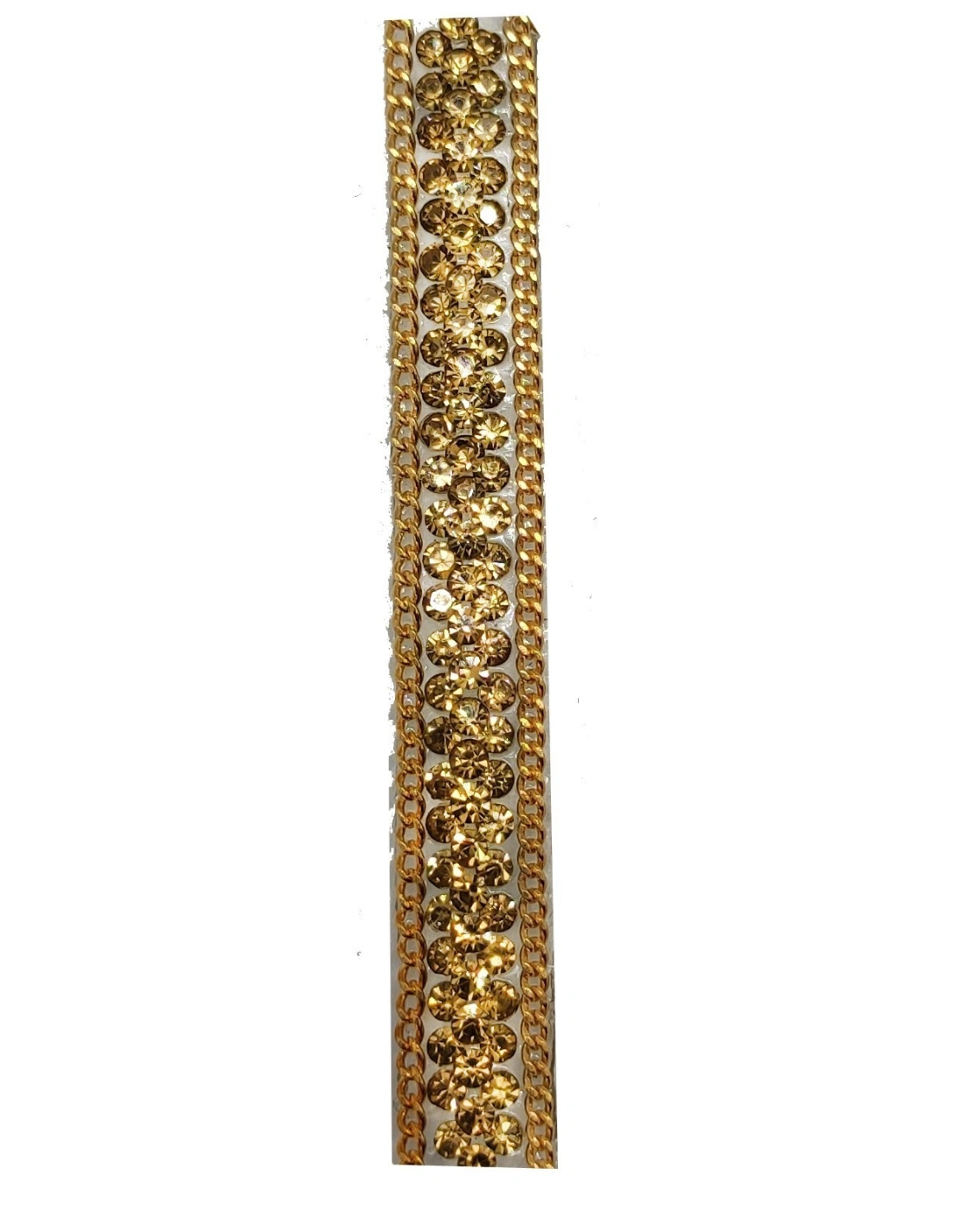 Bordura Strass Gioiello Termoadesiva mm 8 Lt. Col. Topaz- 1M