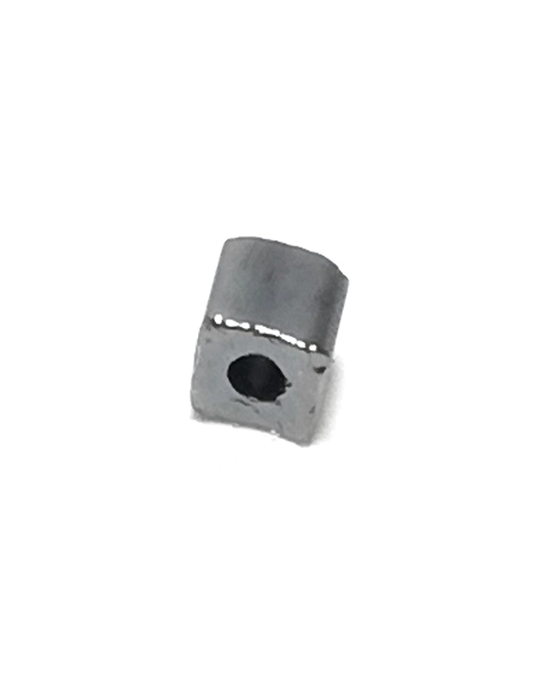 Square Tube Preciosa mm 2x2 Hematite - 100GR - Rocailles and bugles