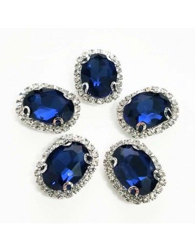 Pietra con castone Ovale cm 1,9x2,3 Montana-Silver Pietra con castone Ovale cm 1,9x2,3 Montana-Silver