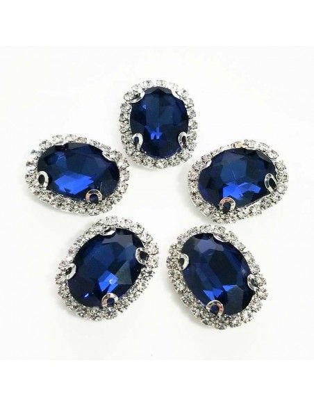 Pietra con castone Ovale cm 1,9x2,3 Montana-Silver Pietra con castone Ovale cm 1,9x2,3 Montana-Silver