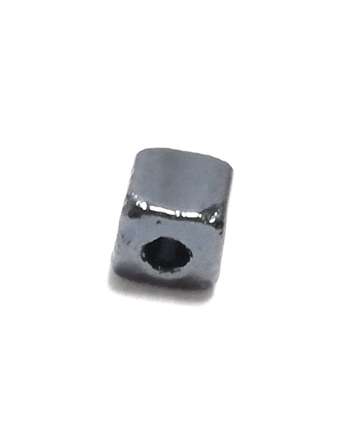 Tubo Quadro Preciosa mm 3,4x3,4 Hematite -100GR - Corallini e canottiglie