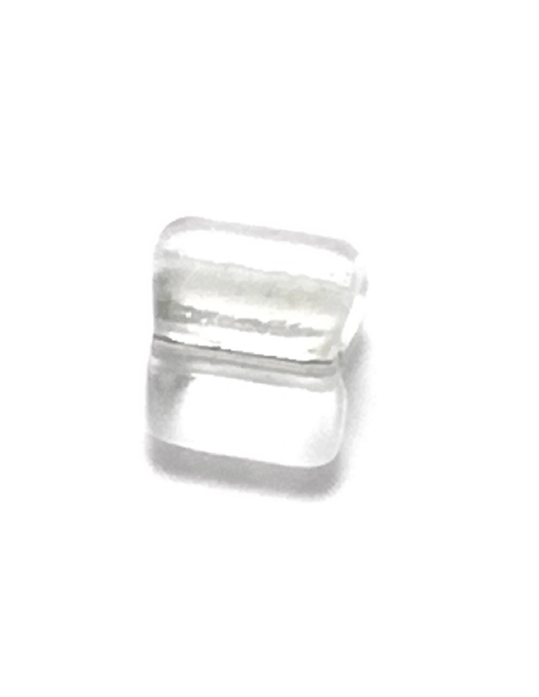 Triangle Tube Preciosa 2.5x2.5 mm Crystal-Silver - 100GR - Rocailles and bugles