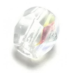 Beads in the shape of a sphere 4 mm crystal, aurora borealis.