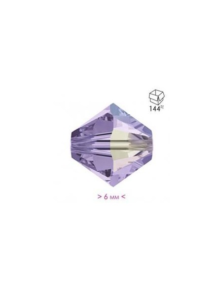 Bicono in Cristallo mm 6 Violet AB - 144PZ