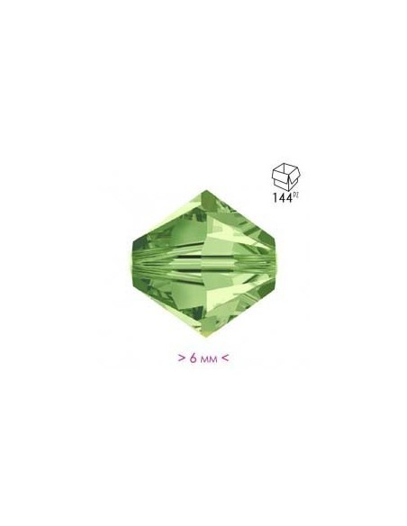Bicono in Cristallo mm 6 Peridot - 144PZ