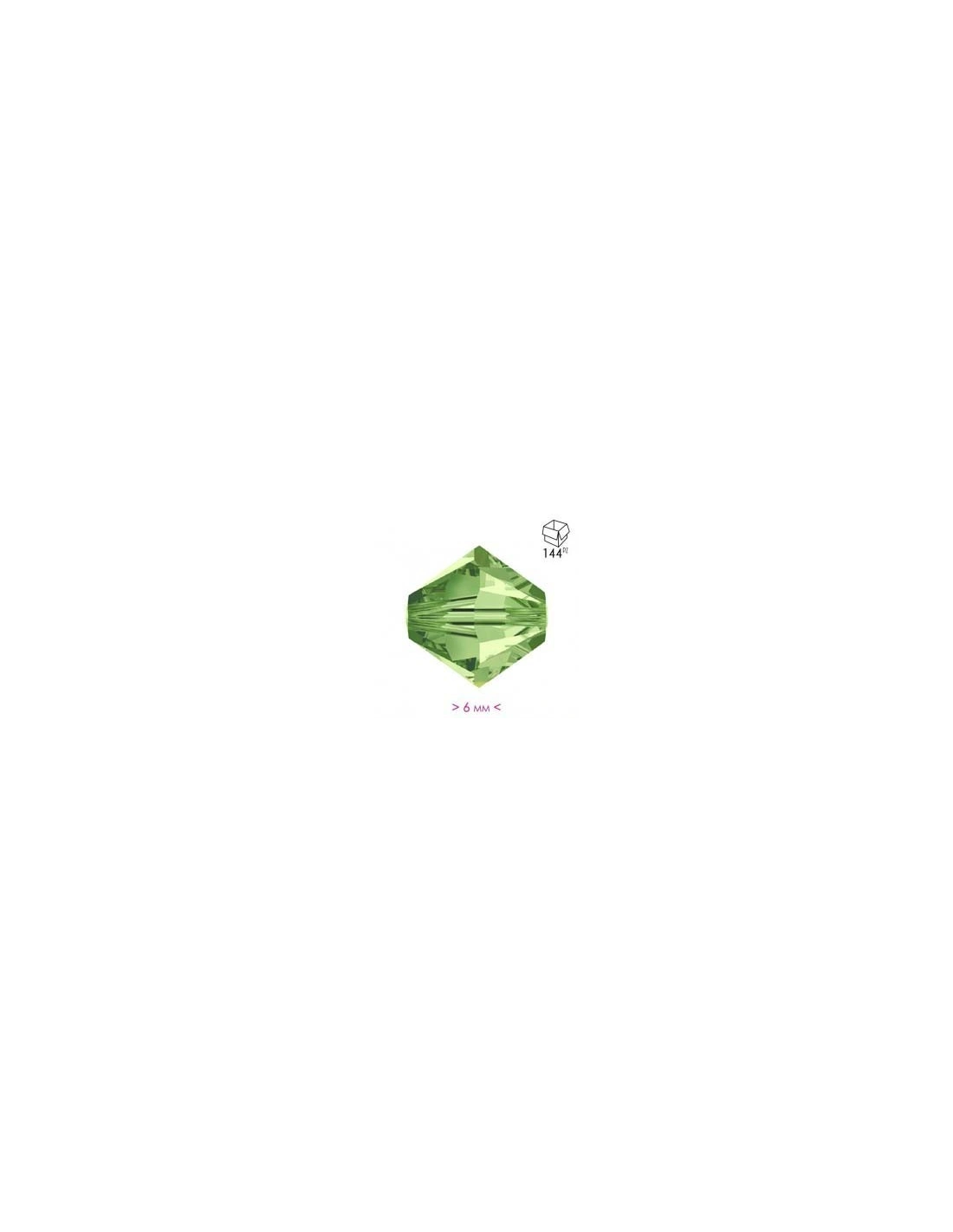 Bicono in Cristallo mm 6 Peridot - 144PZ