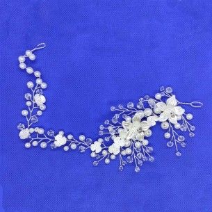 Y779 - Decorazione per capelli strass e perle