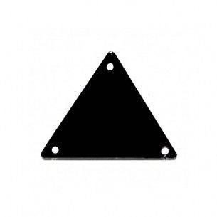 Specchietto da cucire forma Triangolo mm 23 Nero - 10PZ 2