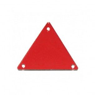 Specchietto da cucire forma Triangolo mm 23 Rosso - 10PZ 2