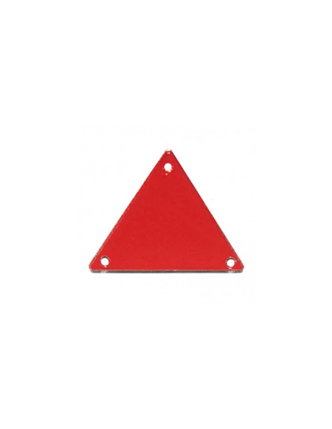 Specchietto da cucire in acrilico Triangolo mm 23 Rosso