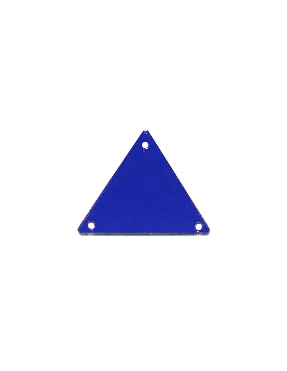 Specchietto da cucire  in acrilico Triangolo mm 23 Blu