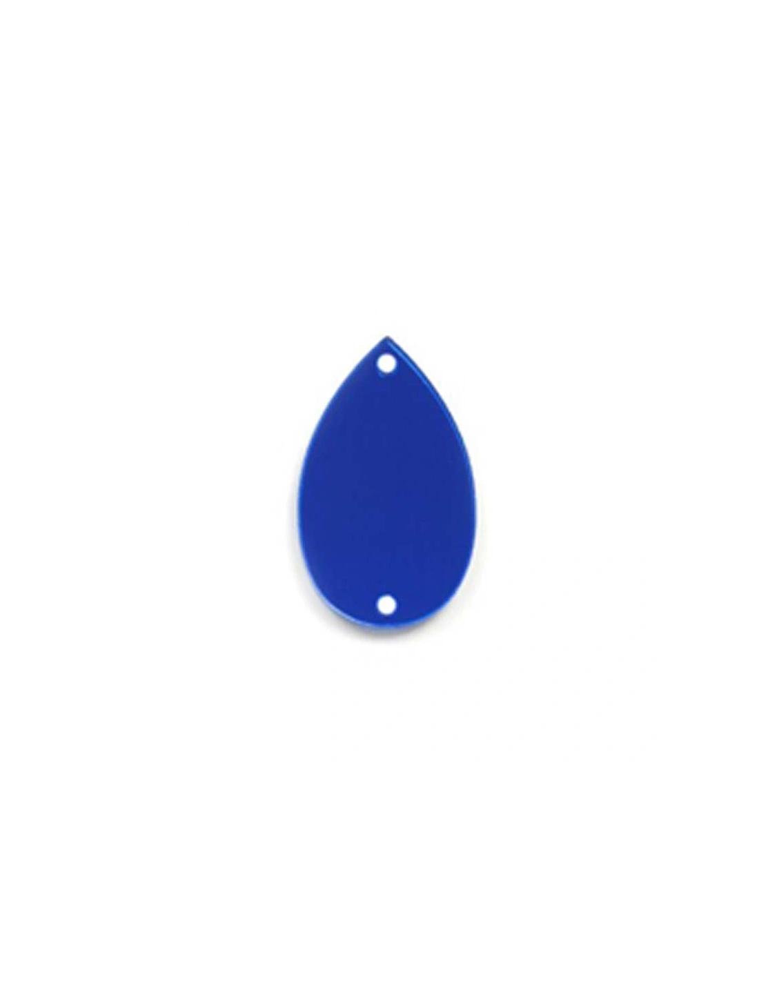 Specchietto da cucire in acrilico Goccia mm 28X17 Blu