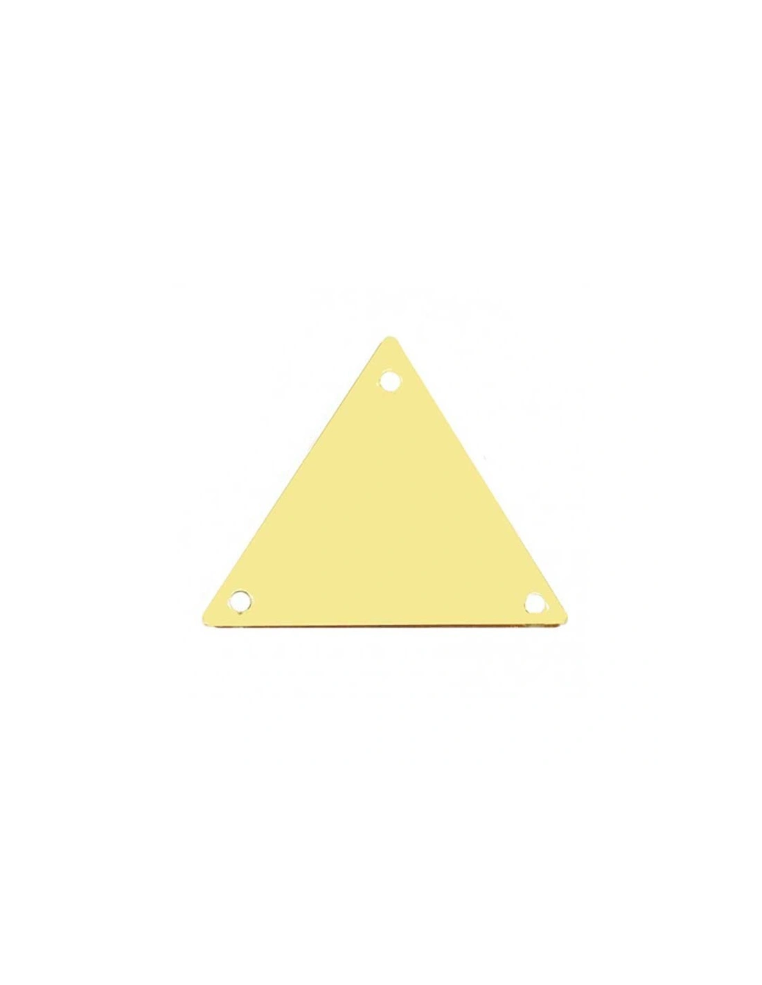 Sew on Mirrors Triangle 30 mm Gold