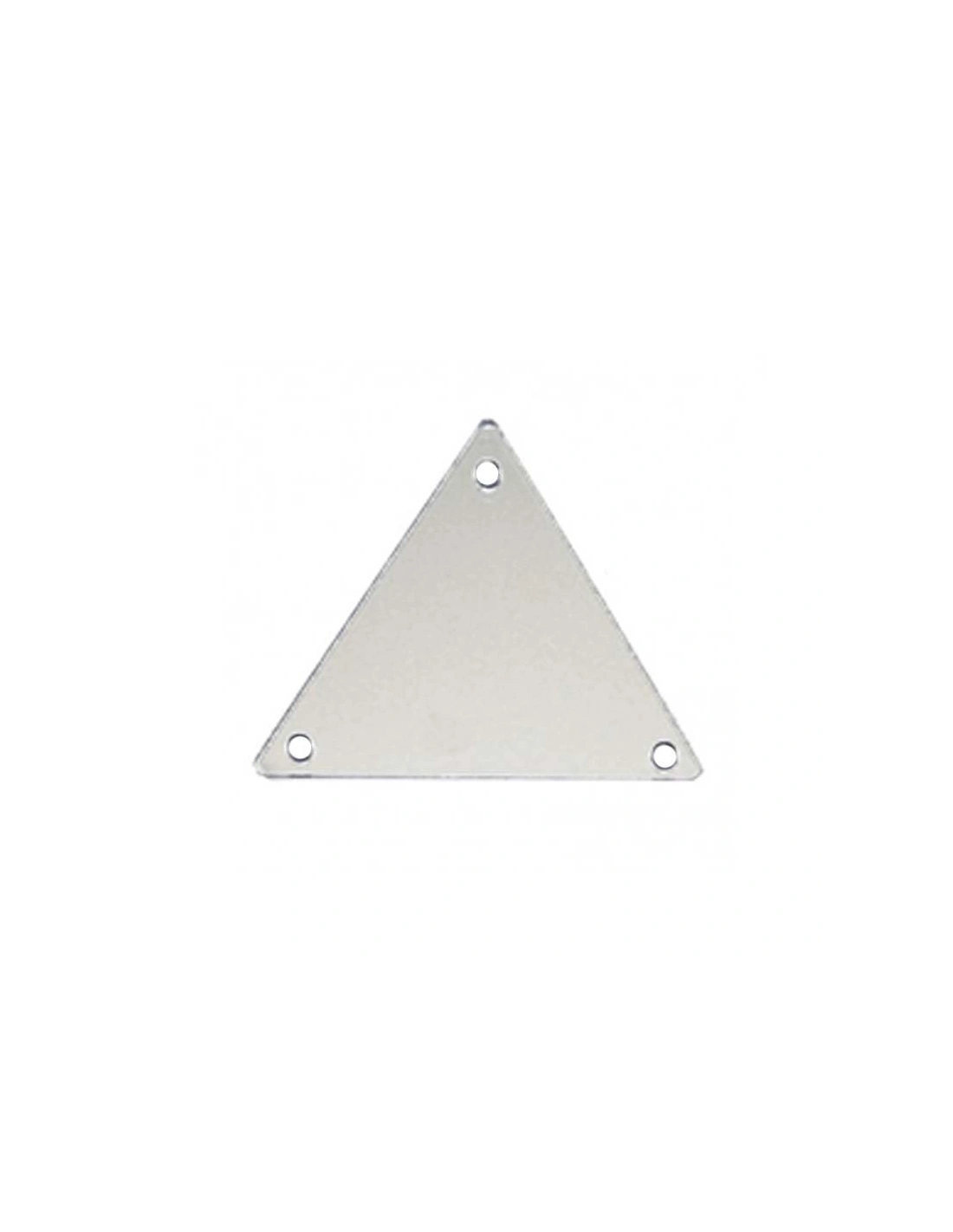 Sew on Mirrors Triangle 30 mm Silver