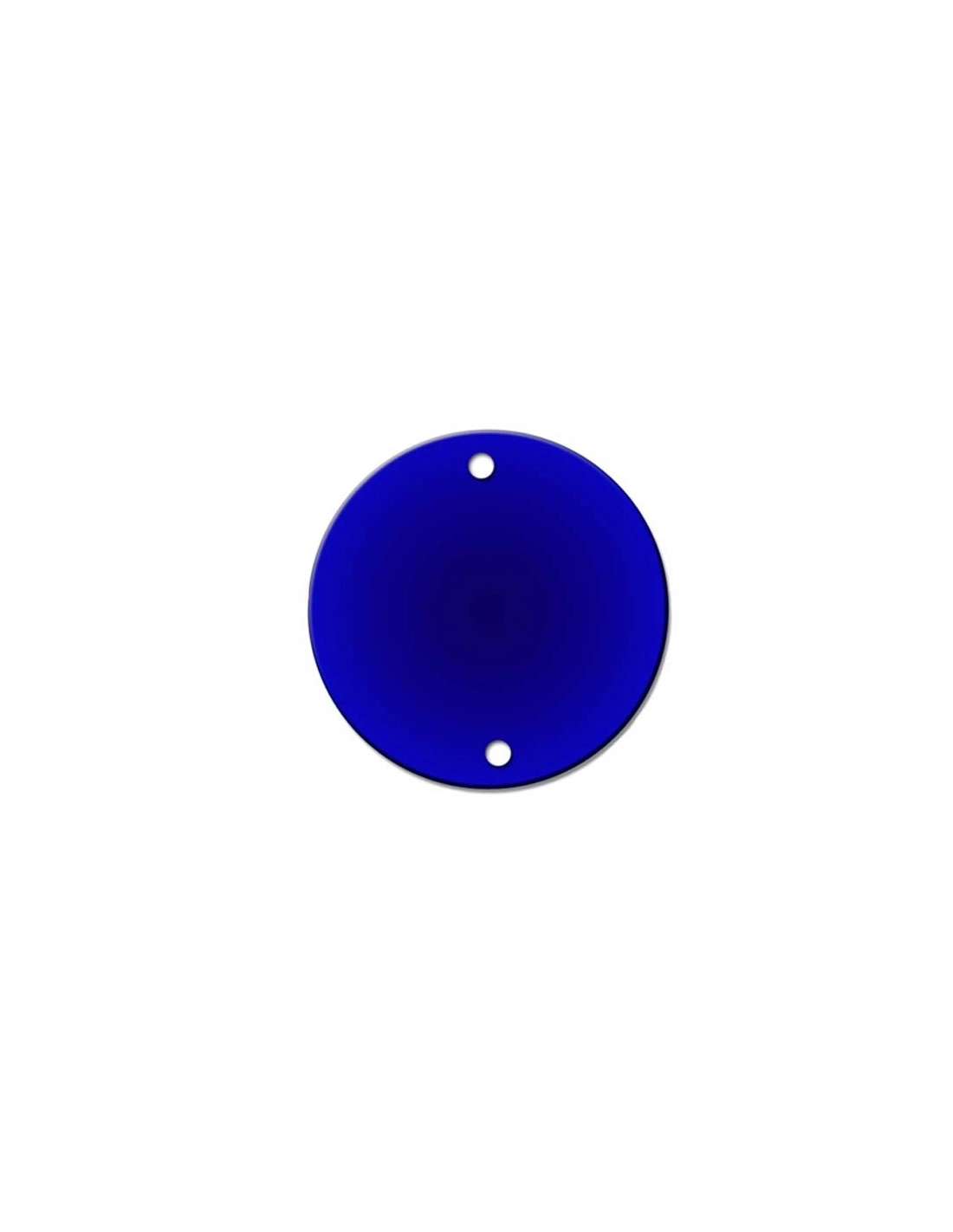 Specchietto da cucire  in acrilico rotondo mm 23 blu