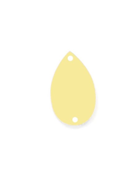 Sew on Mirrors Drop Gold 35x22 mm