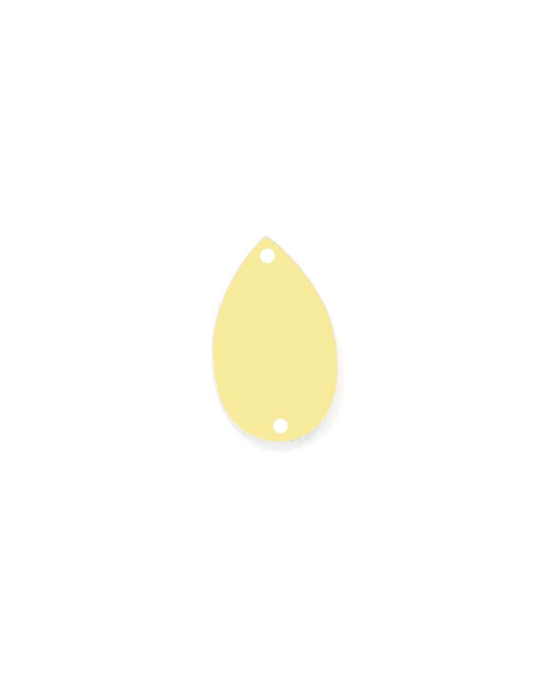 Specchietto da cucire in acrilico Goccia mm 35x22 Oro
